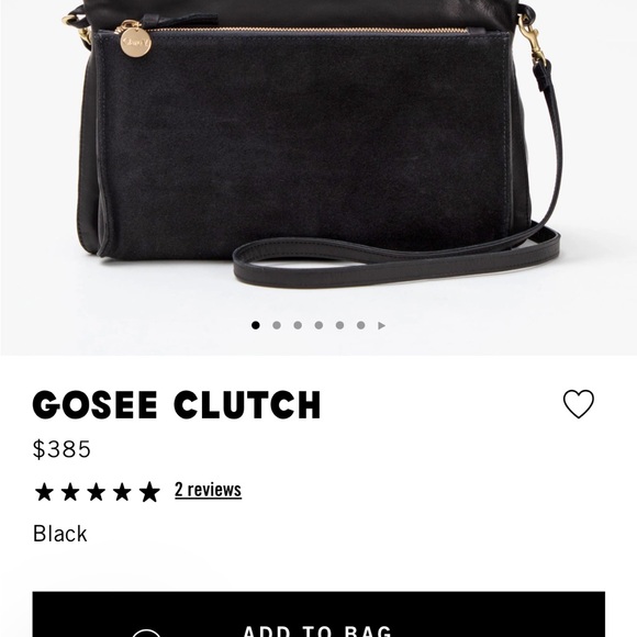 Clare V Handbags - Clare V Black Leather and Suede  gosee clutch Crossbody Bag